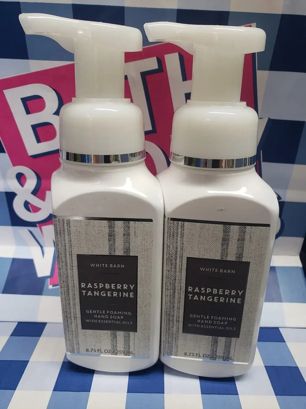 BBW Raspberry Tangerine Gentle Foaming Hand Soap 2 Pack